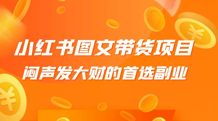 小红书图文带货项目：利润非常巨大，闷声发大财的首选副业 - 情久项目资源网